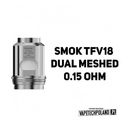 Grzałka - Smok TFV18 Dual Meshed - 0.15ohm (3szt.) -zdjęcie numer 2