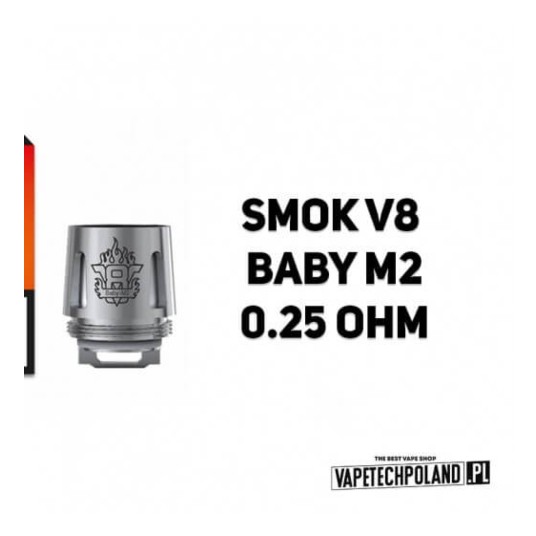 Grzałka - Smok V8 Baby M2 - 0.25ohm (5szt.) -zdjęcie numer 2