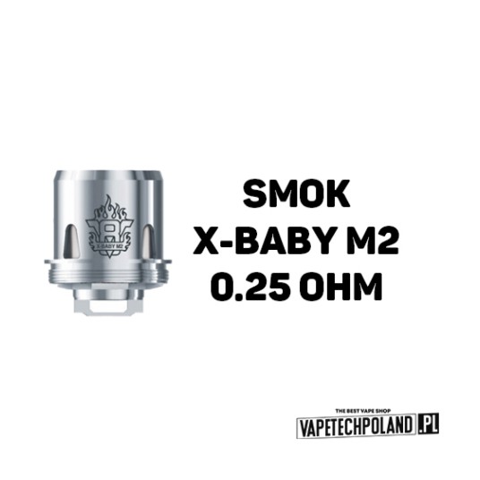 Grzałka - Smok V8 X-BABY M2 - 0.25ohm (3szt.) -zdjęcie numer 2