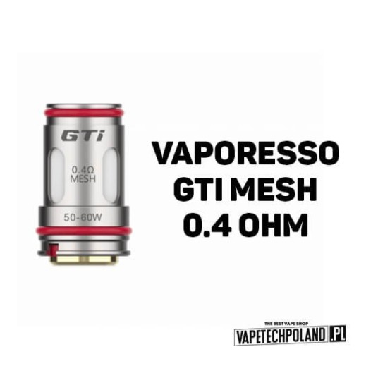 Grzałka - Vaporesso GTI mesh - 0.4ohm (5szt.) -zdjęcie numer 2