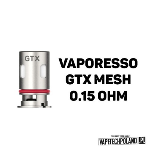 Grzałka - Vaporesso GTX mesh - 0.15ohm (5szt.) -zdjęcie numer 2