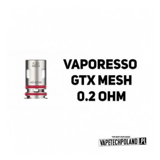 Grzałka - Vaporesso GTX mesh - 0.2ohm (5szt.) -zdjęcie numer 2