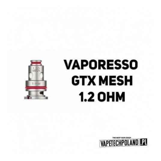 Grzałka - Vaporesso GTX mesh - 1.2ohm (5szt.) -zdjęcie numer 2