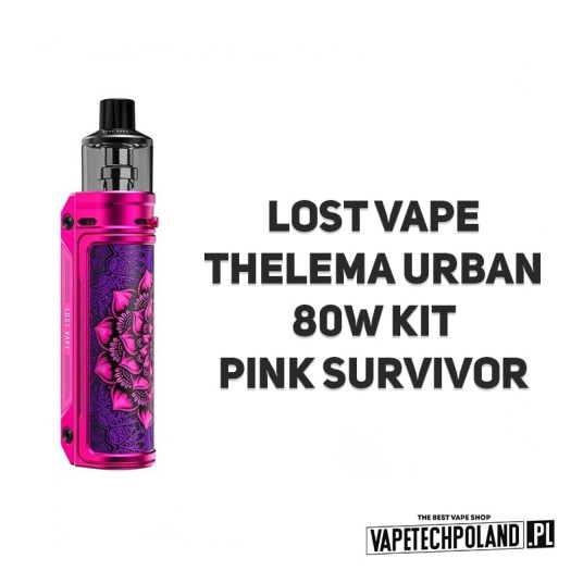 KIT Lost Vape Thelema Urban 80W - Pink Survivor -zdjęcie numer 2