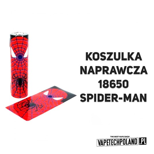 Koszulka naprawcza na akumulator 18650- SPIDERMAN -zdjęcie numer 2