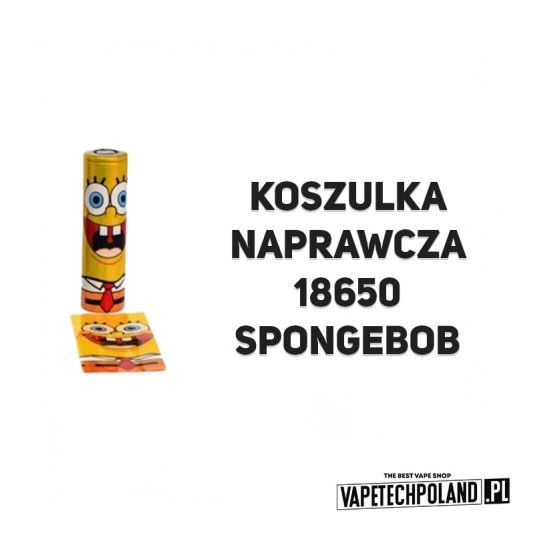 Koszulka naprawcza na akumulator 18650- SPONGEBOB -zdjęcie numer 2