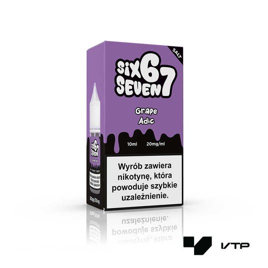 **LIQUID 67 SALT - GRAPE ADIC 10ML 20MG -zdjęcie numer 1