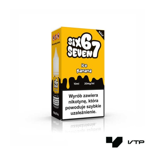 **LIQUID 67 SALT - ICE BANANA 10ML 20MG -zdjęcie numer 1