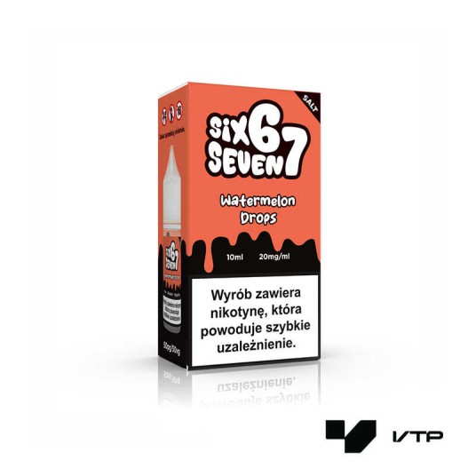 **LIQUID 67 SALT - WATERMELON DROPS 10ML 20MG -zdjęcie numer 1