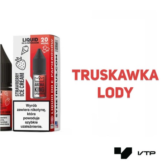 *Liquid AK Salt - Strawberry Ice Cream 10ML -zdjęcie numer 2