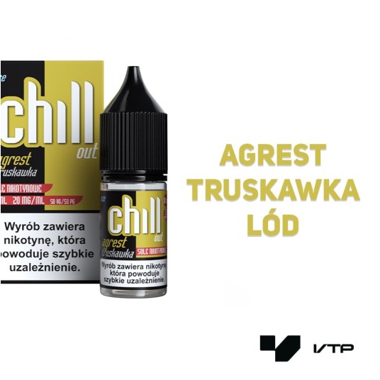 **Liquid Chill Out - Agrest Truskawka 10 ml 20 mg -zdjęcie numer 2