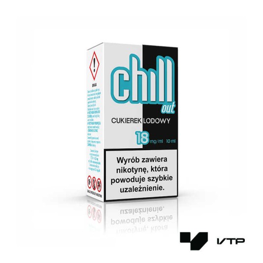 **LIQUID CHILL OUT - Cukierek lodowy 18mg 10ml -zdjęcie numer 1