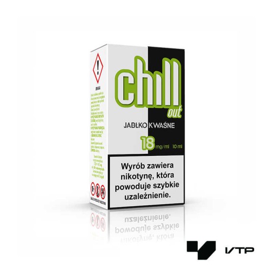**LIQUID CHILL OUT - Jabłko kwaśne 18mg 10ml -zdjęcie numer 1