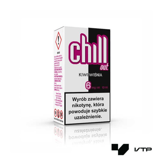 **LIQUID CHILL OUT - Kiwi wiśnia 6mg 10ml -zdjęcie numer 1