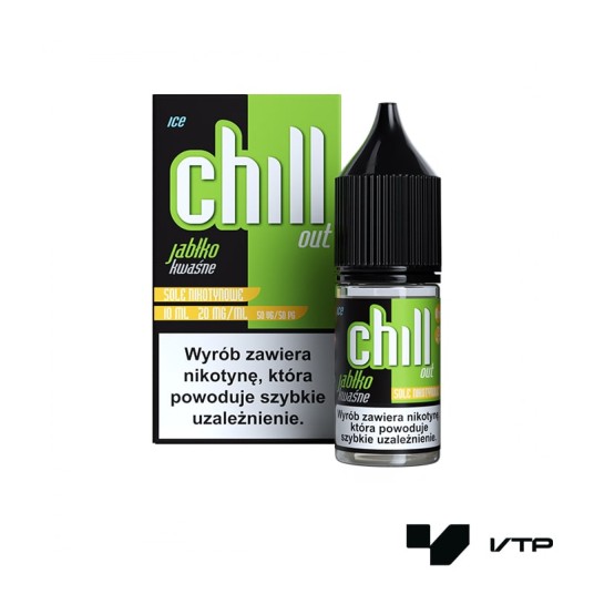 Liquid Chill Out - Kwaśne Jabłko ICE 10 ml 20 mg -zdjęcie numer 1
