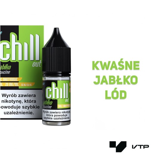 Liquid Chill Out - Kwaśne Jabłko ICE 10 ml 20 mg -zdjęcie numer 2