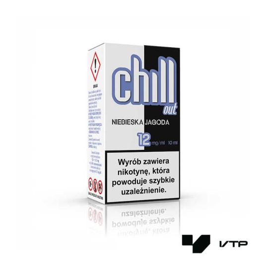 **LIQUID CHILL OUT - Niebieska jagoda 12mg 10ml -zdjęcie numer 1