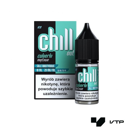 **Liquid Chill Out Salt - Cukierki Miętowe Ice -zdjęcie numer 1