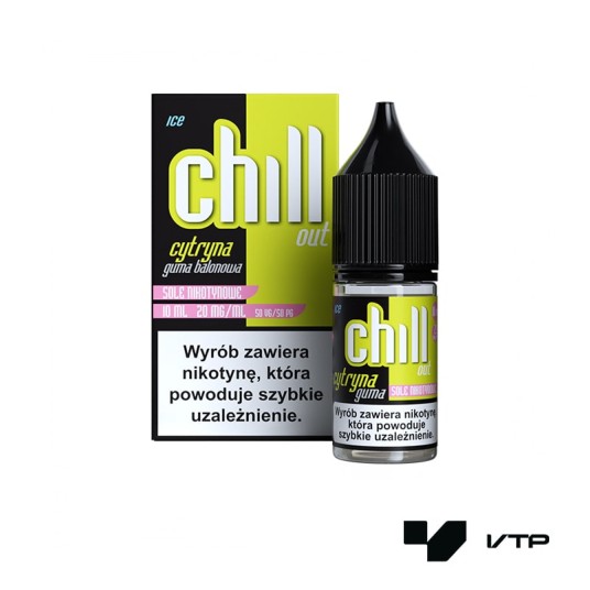 **Liquid Chill Out Salt - Cytryna Guma Ice -zdjęcie numer 1