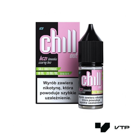 **Liquid Chill Out Salt - Liczi Limonka Czarny bez -zdjęcie numer 1