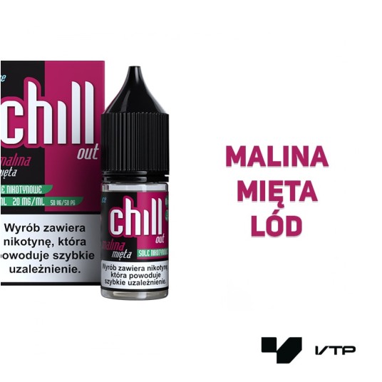 **Liquid Chill Out Salt - Malina Mięta Ice 20mg -zdjęcie numer 2