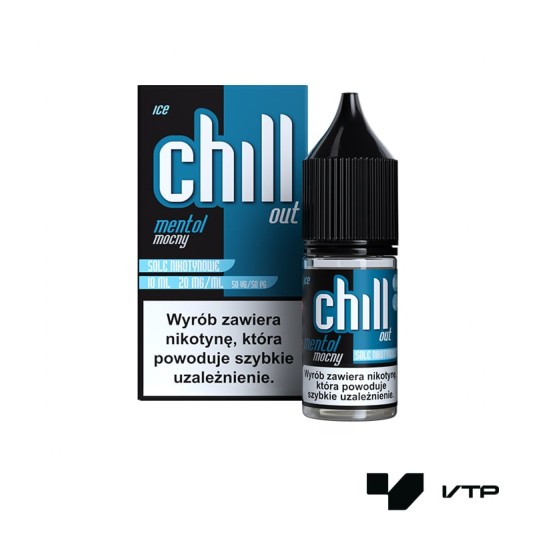 **Liquid Chill Out Salt - Mentol Mocny Ice 20mg -zdjęcie numer 1