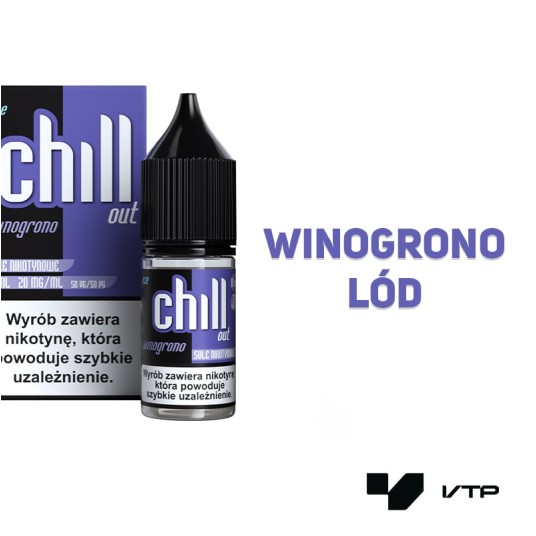 **Liquid Chill Out Salt - Winogrono Ice 20mg 10ml -zdjęcie numer 2