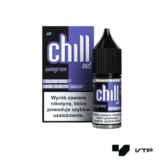 **Liquid Chill Out Salt - Winogrono Ice 20mg 10ml -zdjęcie numer 1