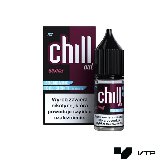 **Liquid Chill Out Salt - Wiśnia Ice 10ml 20mg -zdjęcie numer 1