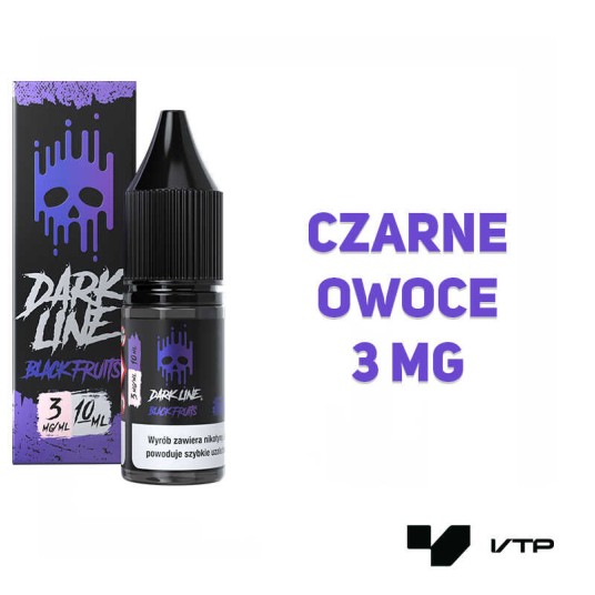 *LIQUID DARK LINE - BLACK FRUITS 10ML 03MG -zdjęcie numer 2