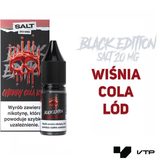 *LIQUID DARK LINE BLACK SALT - CHERRY COLA ICE 20 -zdjęcie numer 2