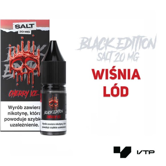 *LIQUID DARK LINE BLACK SALT - CHERRY ICE 20MG -zdjęcie numer 2