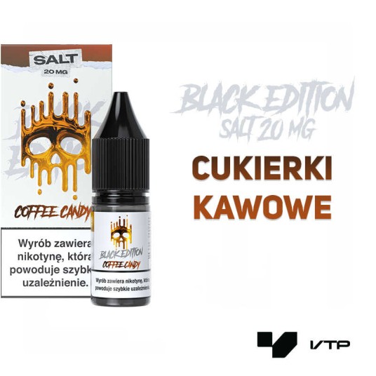 *LIQUID DARK LINE BLACK SALT - COFFEE CANDY 20MG -zdjęcie numer 2
