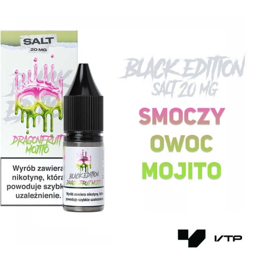 *LIQUID DARK LINE BLACK SALT - DRAGON FRU MOJI 20M -zdjęcie numer 2
