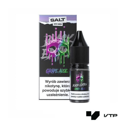 *LIQUID DARK LINE BLACK SALT - GRAPE ALOE 20MG -zdjęcie numer 1
