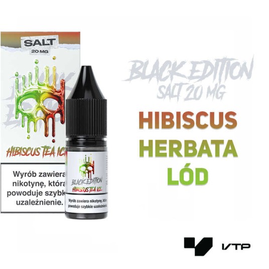 *LIQUID DARK LINE BLACK SALT - HIBISCUS TEA ICE 20 -zdjęcie numer 2