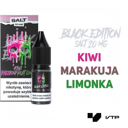 *LIQUID DARK LINE BLACK SALT - KIWI PASSIO LIME 20 -zdjęcie numer 2
