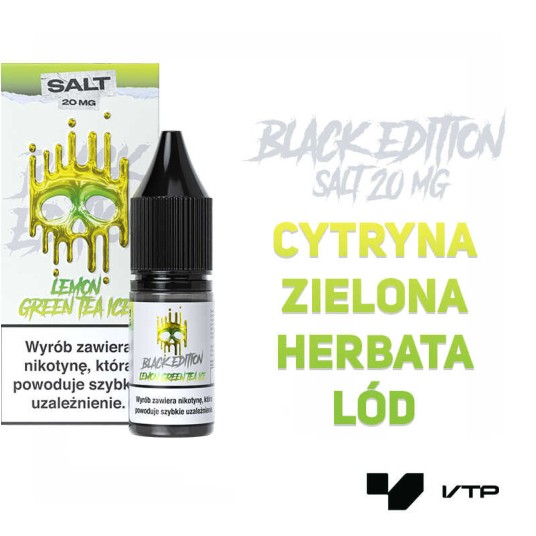 *LIQUID DARK LINE BLACK SALT - LEM GREEN TEA IC 20 -zdjęcie numer 2
