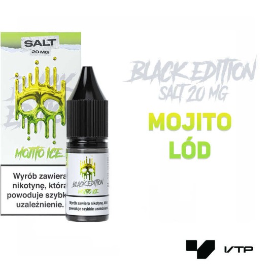 *LIQUID DARK LINE BLACK SALT - MOJITO ICE 20MG -zdjęcie numer 2