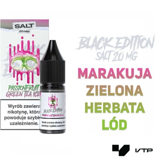 *LIQUID DARK LINE BLACK SALT - PAS GREEN TEA IC 20 -zdjęcie numer 2