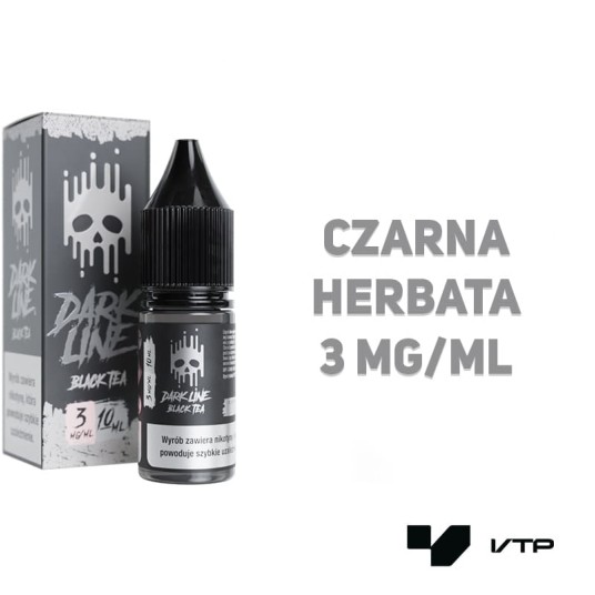 *LIQUID DARK LINE - BLACK TEA 10ML 03MG -zdjęcie numer 2