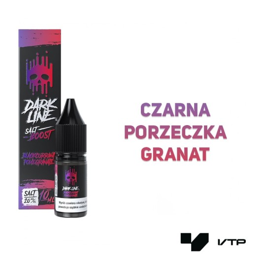 *LIQUID DARK LINE BOOST SALT-BLACK POMEGRANAT 10ML -zdjęcie numer 2