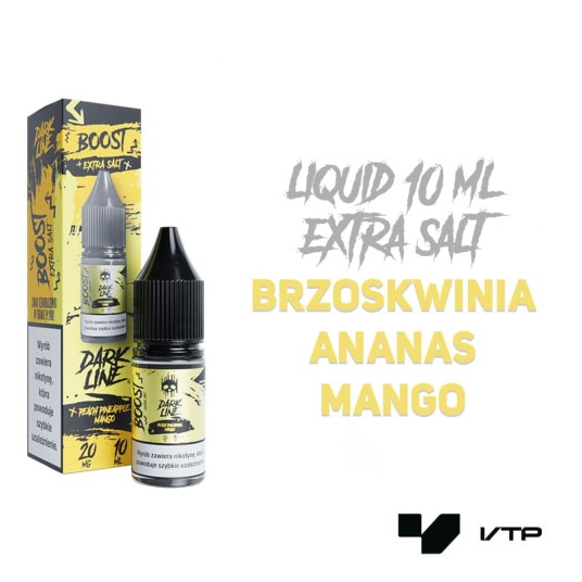 *LIQUID DARK LINE BOOST SALT-PEACH PINE MANGO 10ML -zdjęcie numer 2