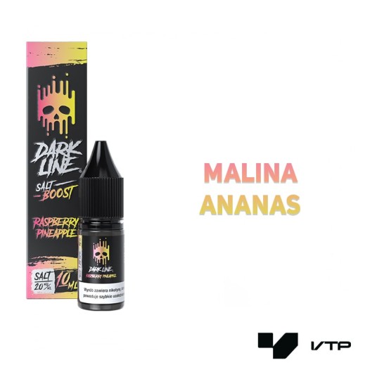 *LIQUID DARK LINE BOOST SALT-RASP PINEAP 10ML 20MG -zdjęcie numer 2