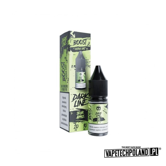 *LIQUID DARK LINE BOOST SALT-SOUR APPLE 10ML 20MG -zdjęcie numer 1