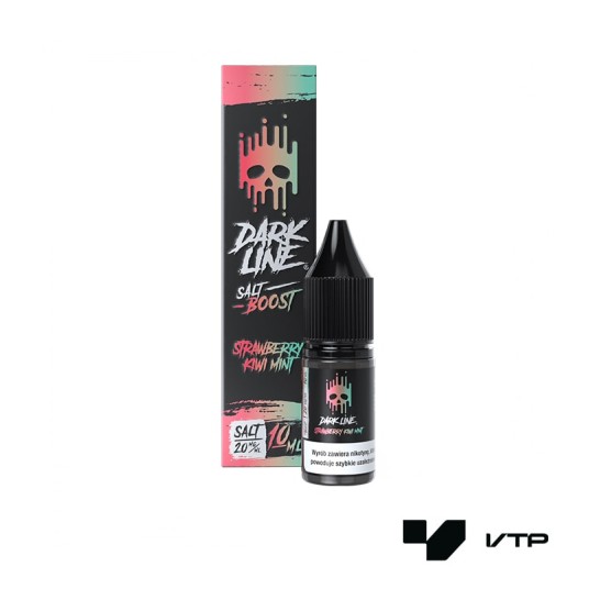*LIQUID DARK LINE BOOST SALT-STRAW KIWI MINT 10ML -zdjęcie numer 1