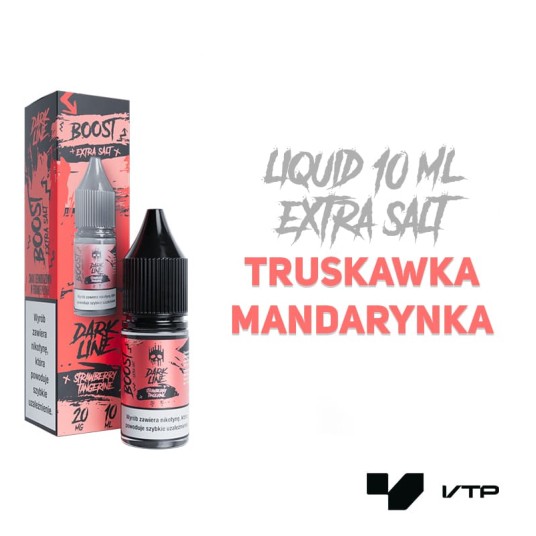*LIQUID DARK LINE BOOST SALT-STRAW TANGERINE 10ML -zdjęcie numer 2