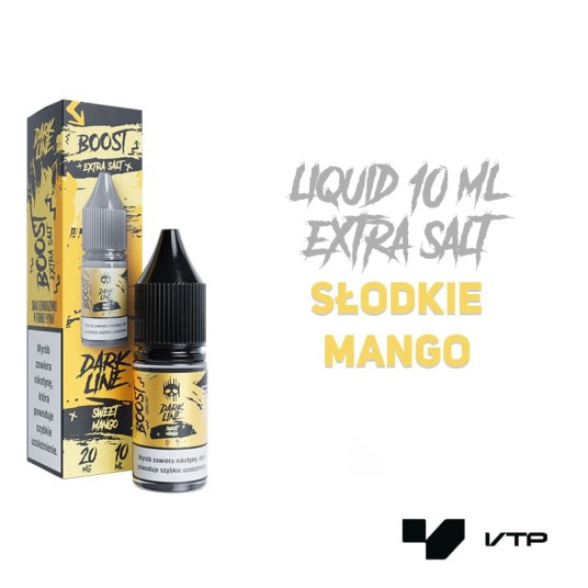 *LIQUID DARK LINE BOOST SALT-SWEET MANGO 10ML 20MG -zdjęcie numer 2