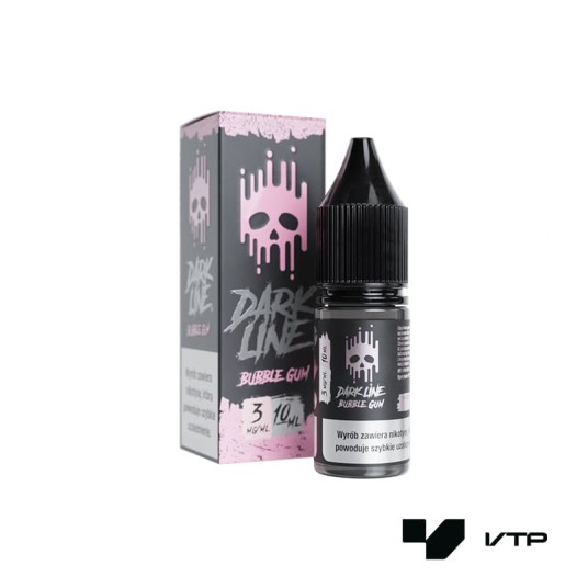*LIQUID DARK LINE - BUBBLE GUM 10ML 03MG -zdjęcie numer 1