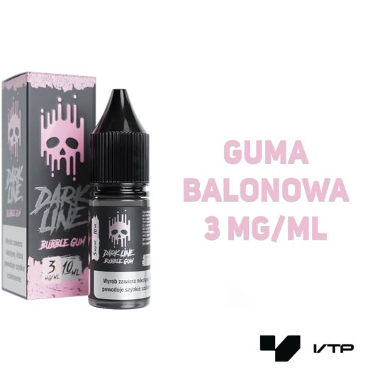 *LIQUID DARK LINE - BUBBLE GUM 10ML 03MG -zdjęcie numer 2